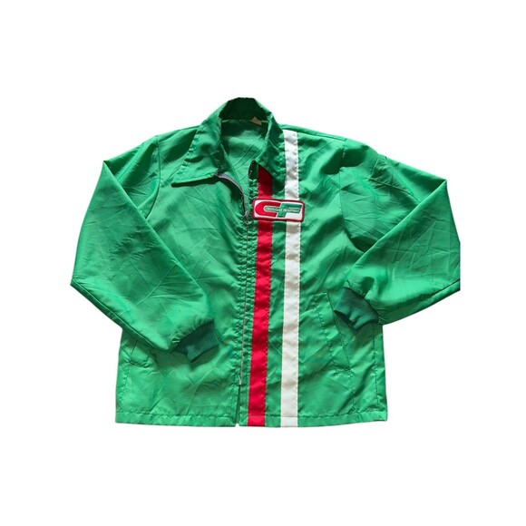 Vintage CF Consolidated Freightways Windbreaker Jacket Green Zip Small Trucker - Picture 1 of 9